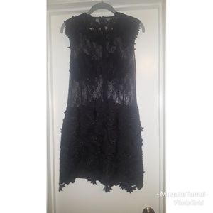 Black Lace Mini Dress - LBD